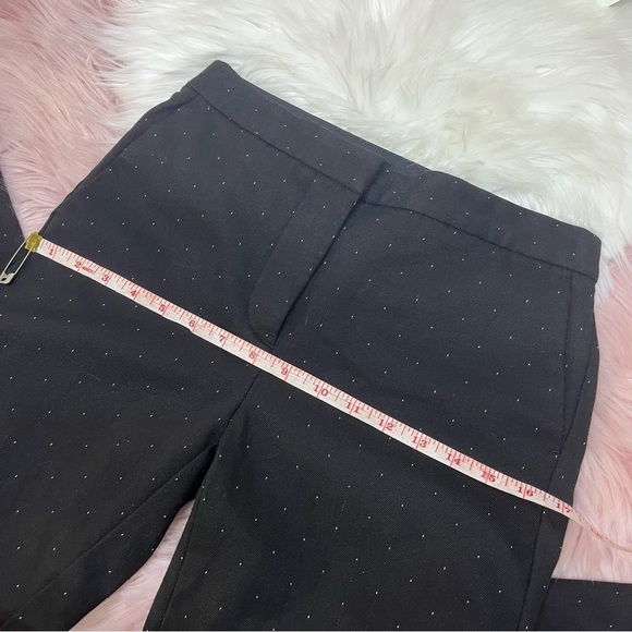 Zara basic black with white small speckling design dress pants small/26 - Picture 8 of 8